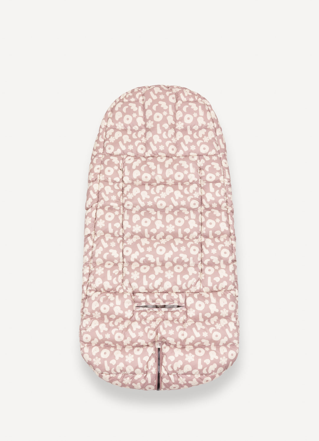 49000028R/4ZB QUILTED BABY SLEEPING BAG -  ROSE LETTERS/INCENSE
