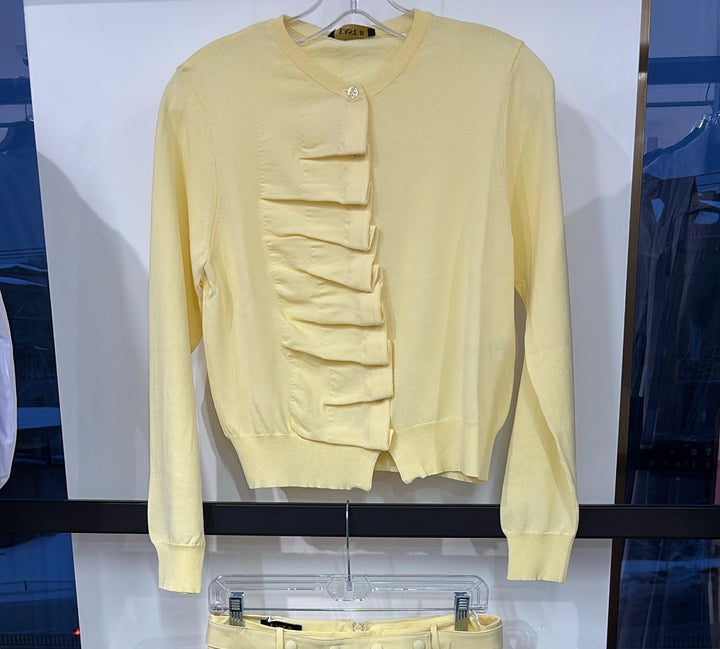 26S026K-KNIT-PALE YELLOW