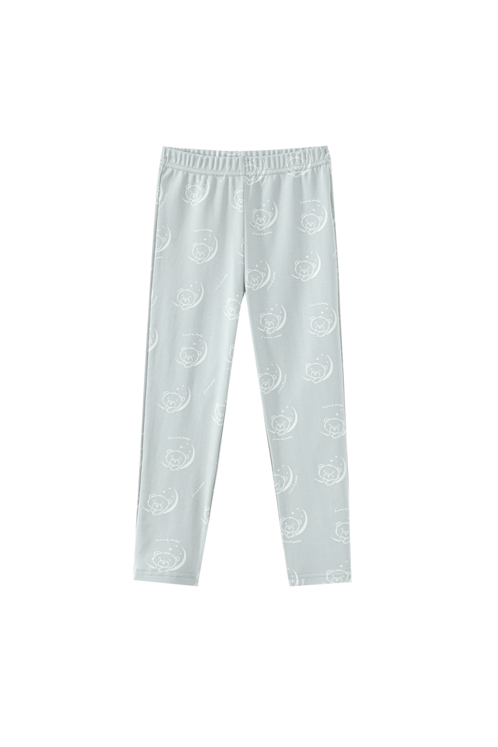 TEDDY PRINTED PAJAMA-LIGHT BLUE
