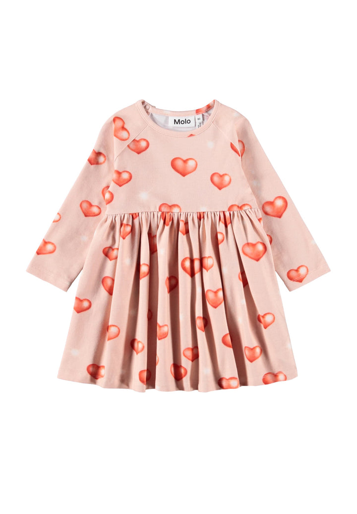 Charmaine Dress LS - Airbrush Hearts