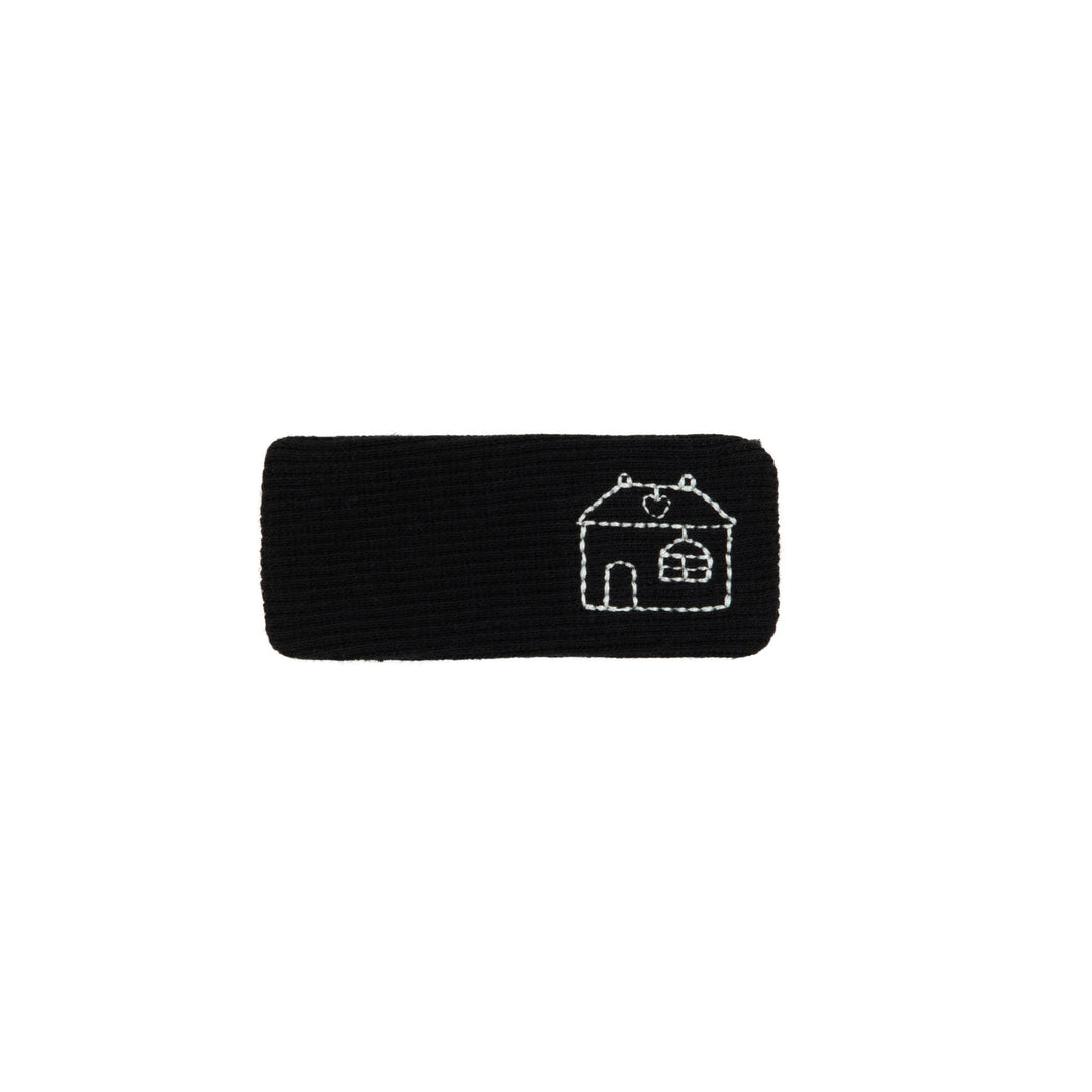 Village clips square (2Pk)-Black
