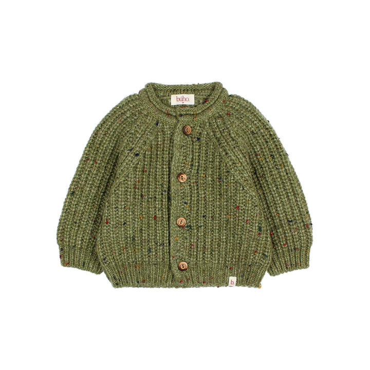 269 BB BOTONATO CARDIGAN - GREEN TEA