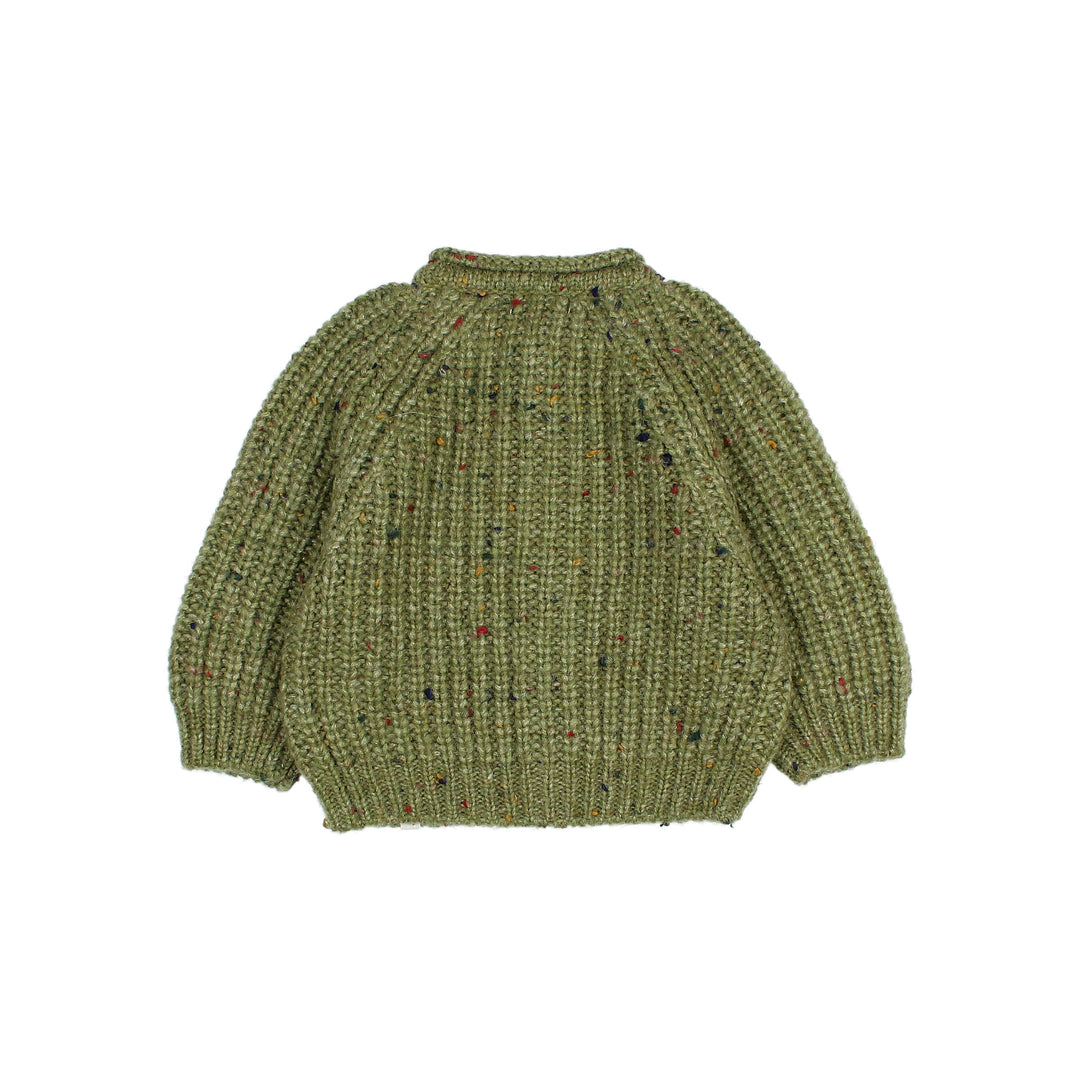 269 BB BOTONATO CARDIGAN - GREEN TEA