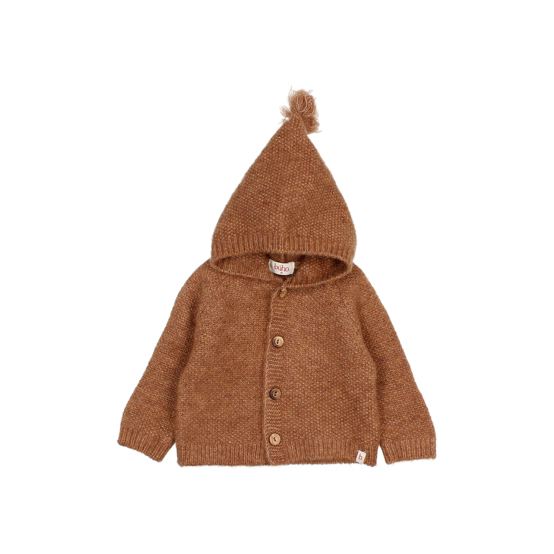 262 BB HOOD CARDIGAN - COOKIE