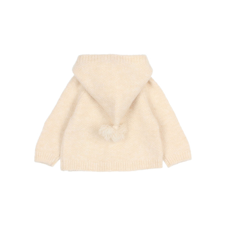 22 BB HOOD CARDIGAN - ECRU