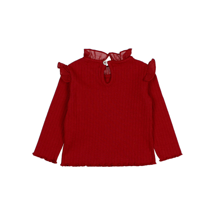 271 BB RUFFLE T-SHIRT - CHERRY