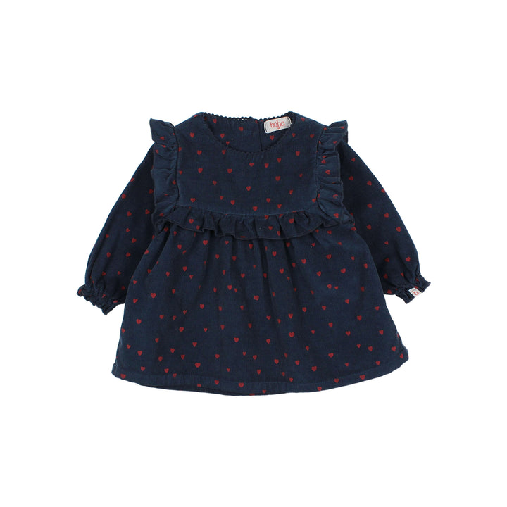33 BB MINI CUORE DRESS - NAVY