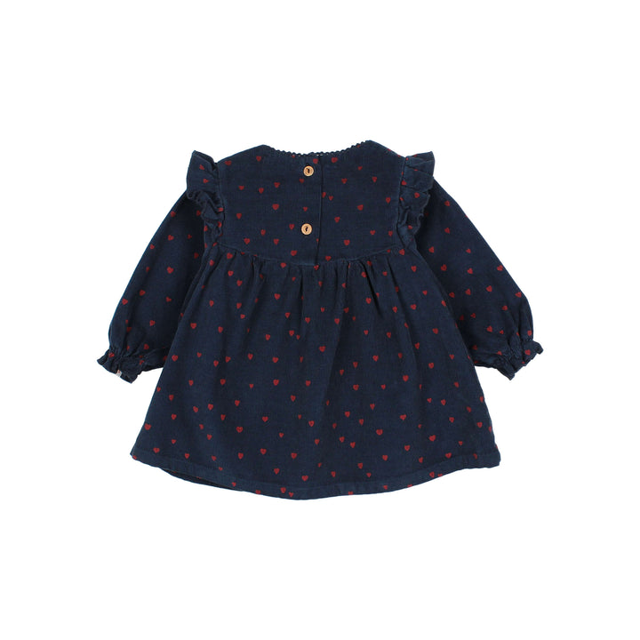 33 BB MINI CUORE DRESS - NAVY