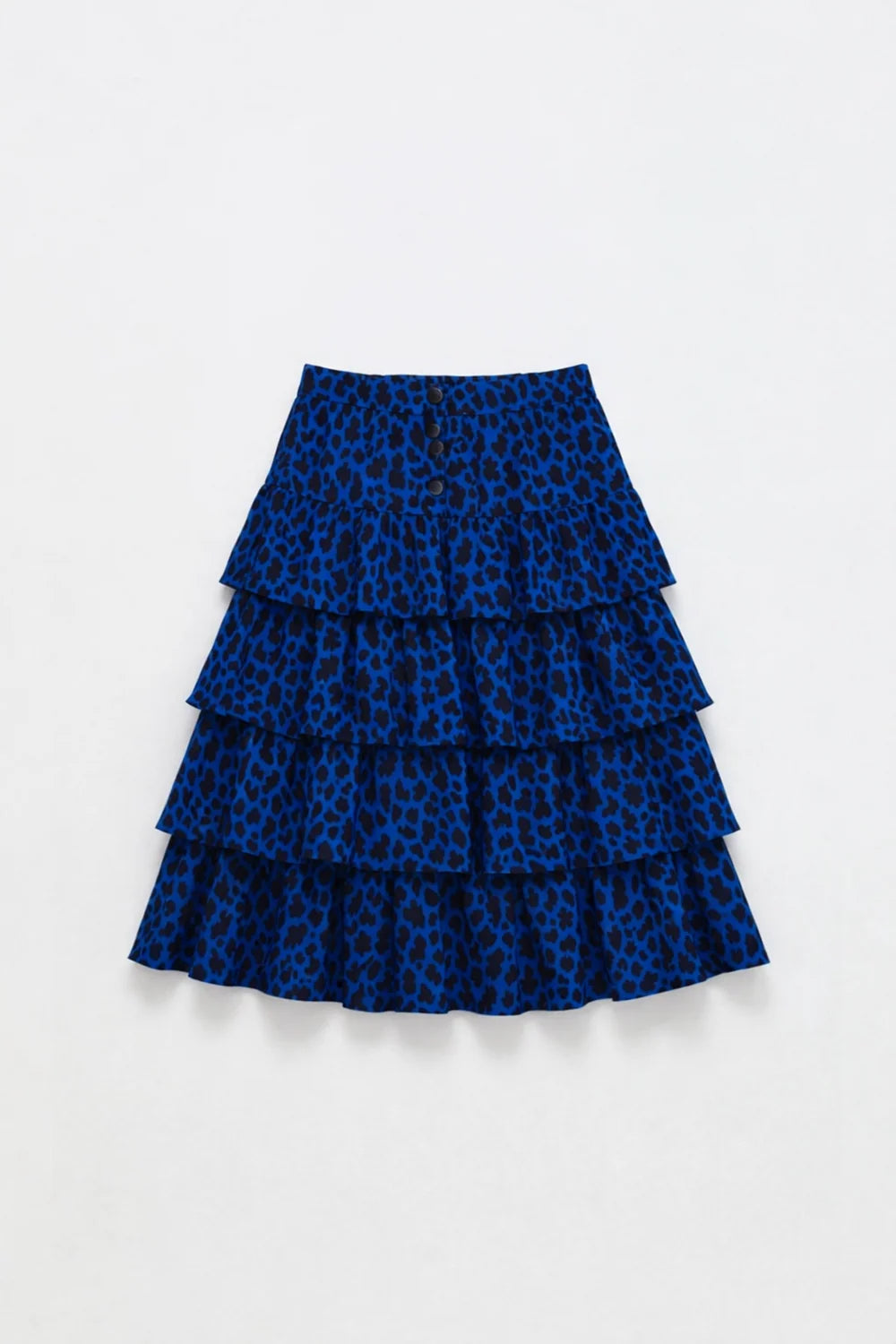 26201424 ANIMAL PRINT LONG SKIRT BLUE
