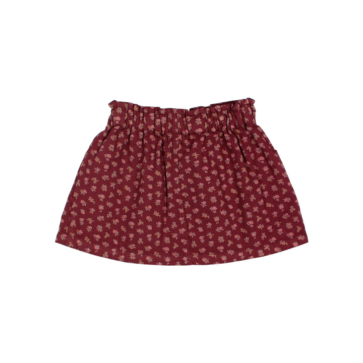266 COTTAGE MIDI SKIRT - POMEGRANATE