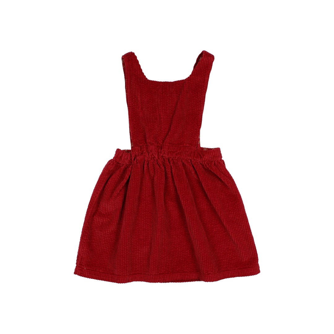271 CORDUROY DRESS US - CHERRY
