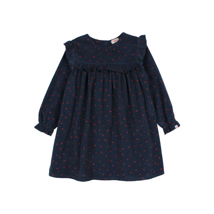 33 MINI CUORE DRESS - NAVY