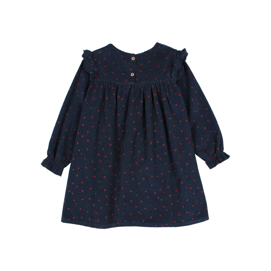 33 MINI CUORE DRESS - NAVY