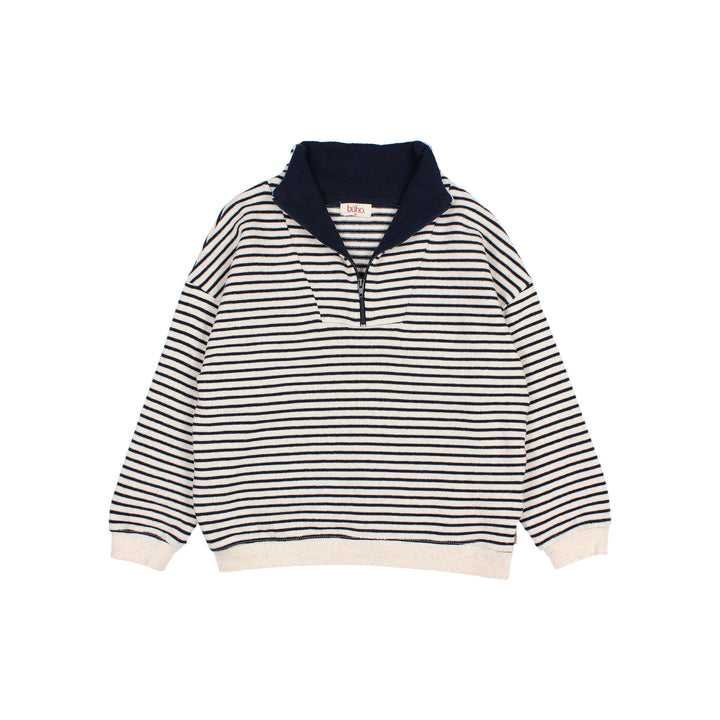 33 SOFT STRIPES SWEATSHIRT - NAVY