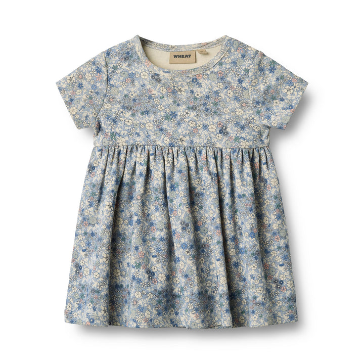 Jersey Dress S/S Nova (5559-138)-Blue Flowers