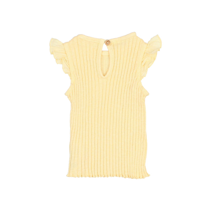 5609 RIB RUFFLE T-SHIRT-SUN