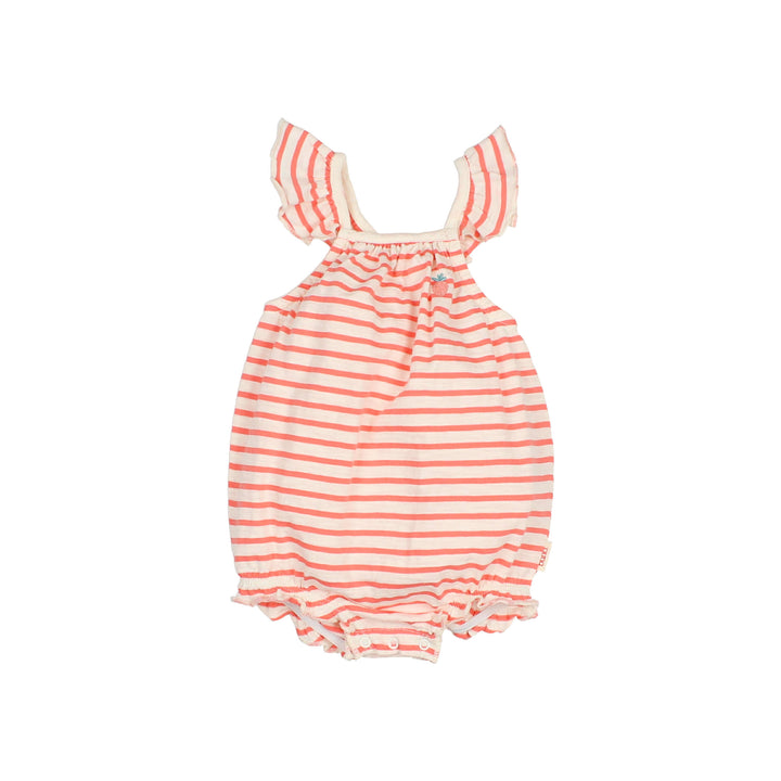 5633 STRIPES ROMPER-CORAL