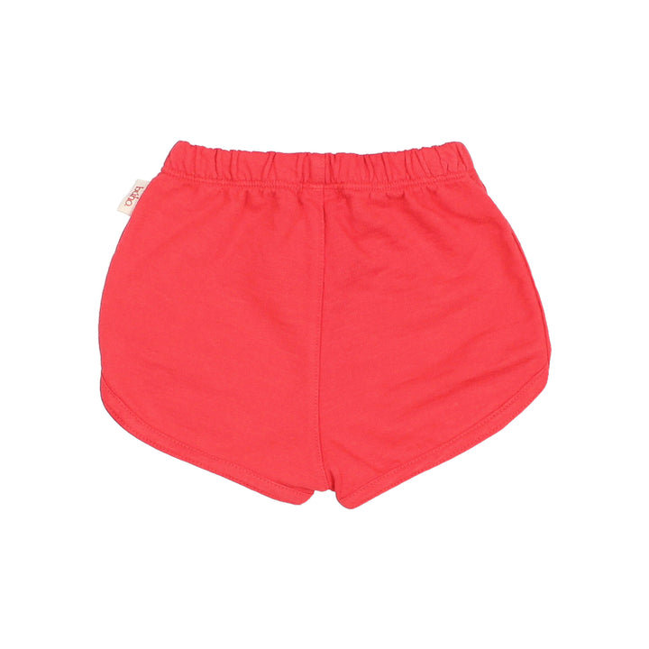 5652 COTTON FLEECE SHORTS-CORAL