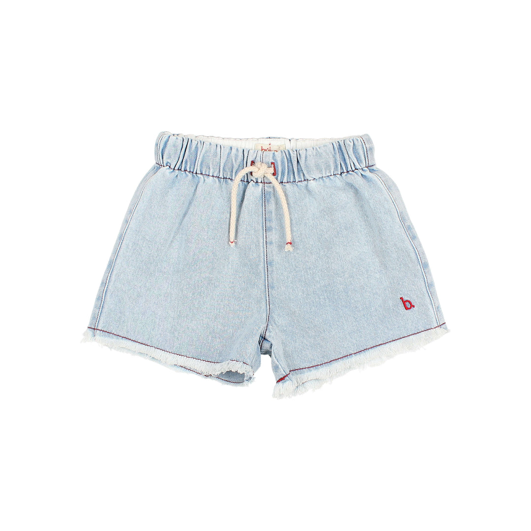 5725 DENIM SHORTS-DENIM BLEACH