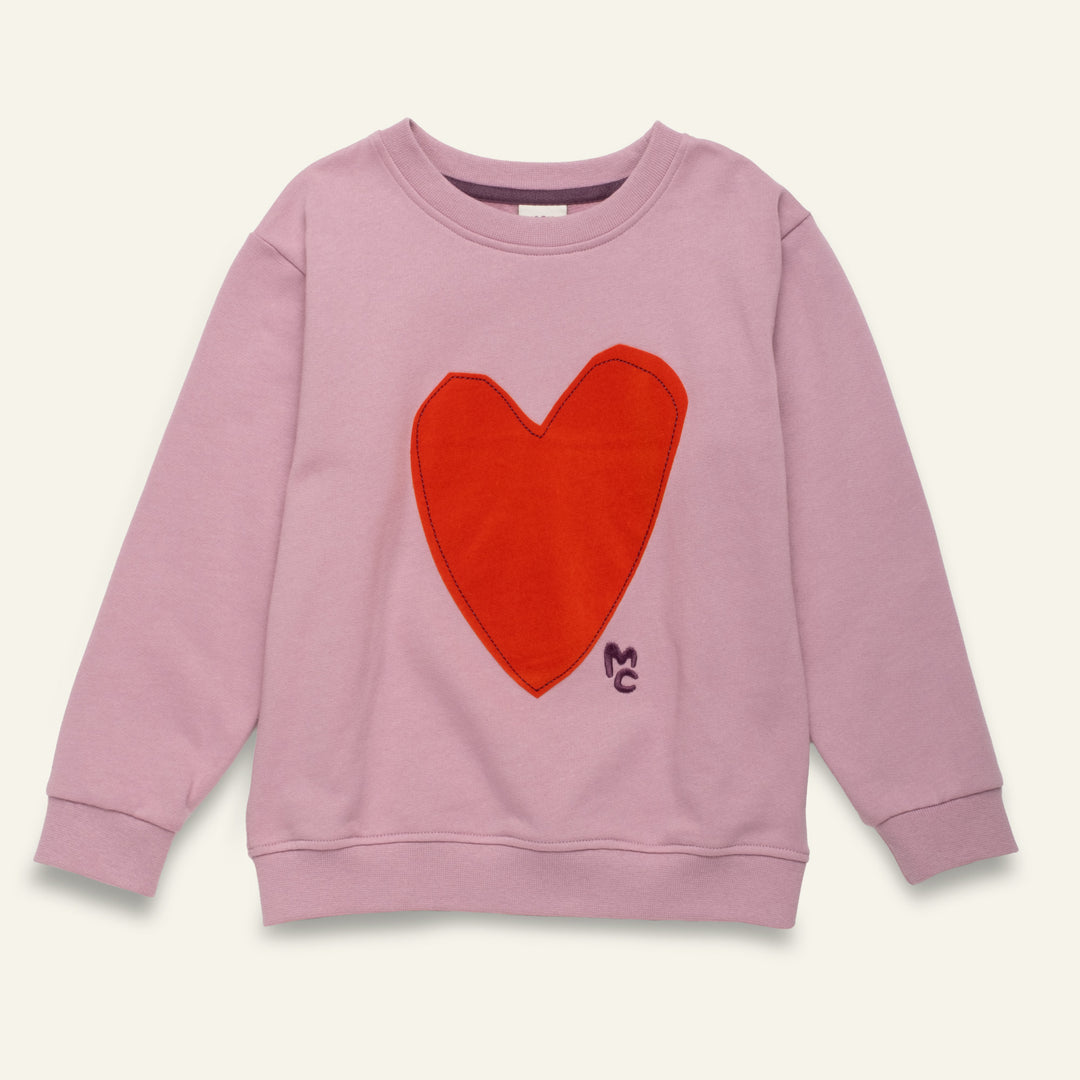 F26-B3101 HEARTFELT SWEATSHIRT - ORCHID HAZE