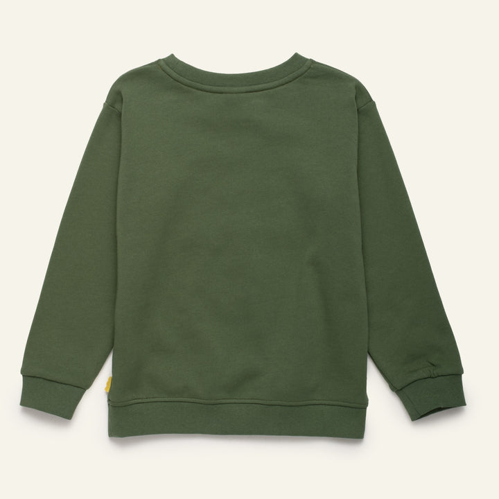 F26-K3101 LOCALLY GROWN SWEATSHIRT - GREEN PASTURES / CARROT