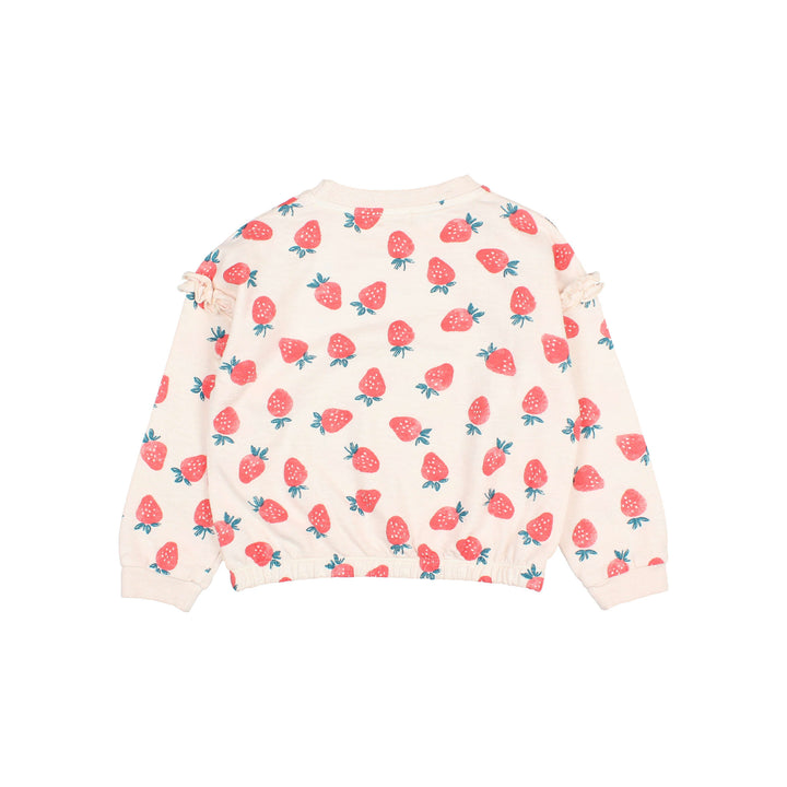 5782 STRAWBERRY SWEATSHIRT-CREAM PINK