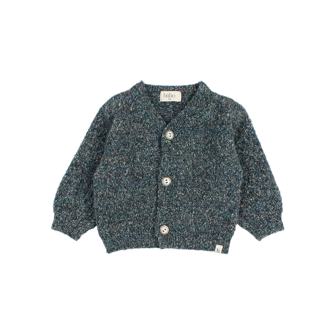 5903-BB MELANGE CARDIGAN-ALPINE GREEN
