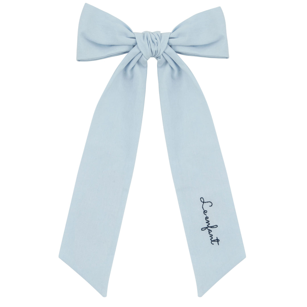 STITCHED BOWS - LIGHT BLUE
