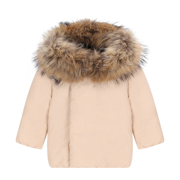615A Allegory-Baby Pink Diagonal Closure Baby Coat