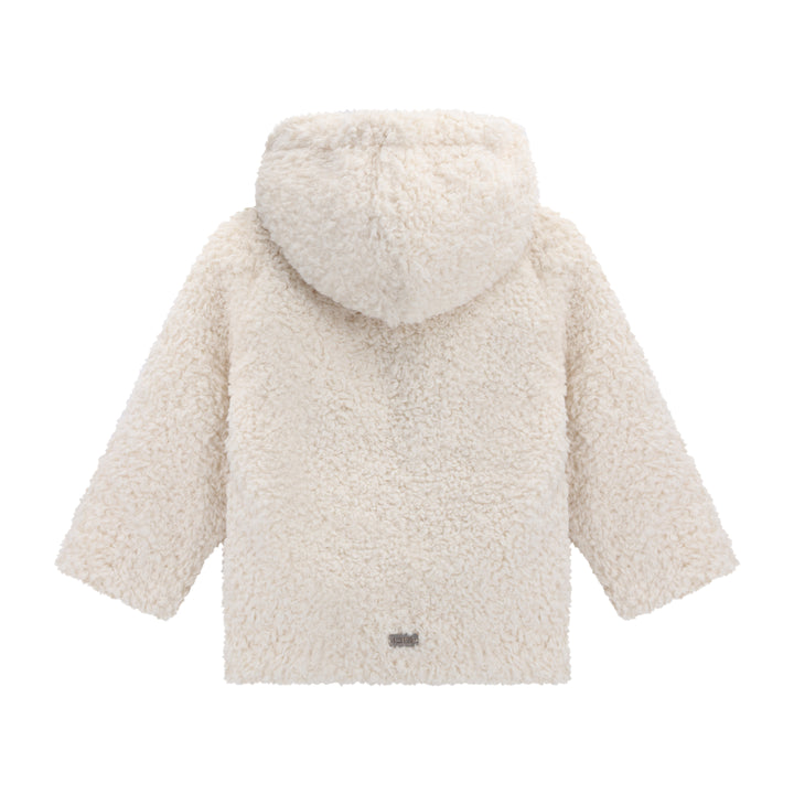 615B Allegory-Winter White Shearling Diagonal Closure Baby Coat