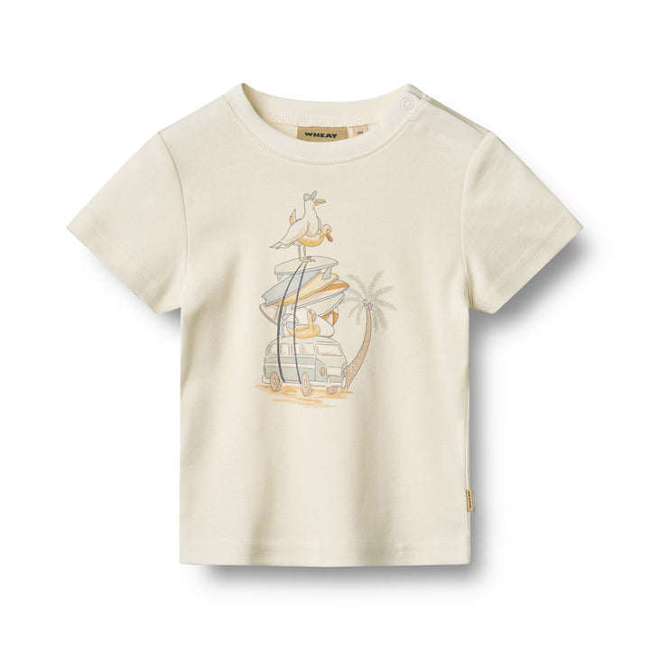 T-Shirt S/S Ricco (6166-010)-Ivory