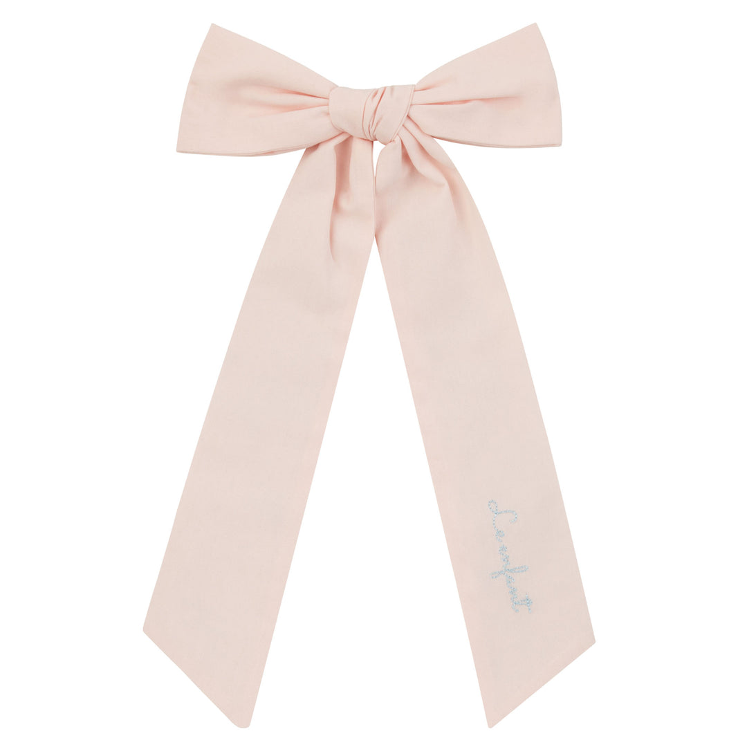 STITCHED BOWS - SOFT PINK