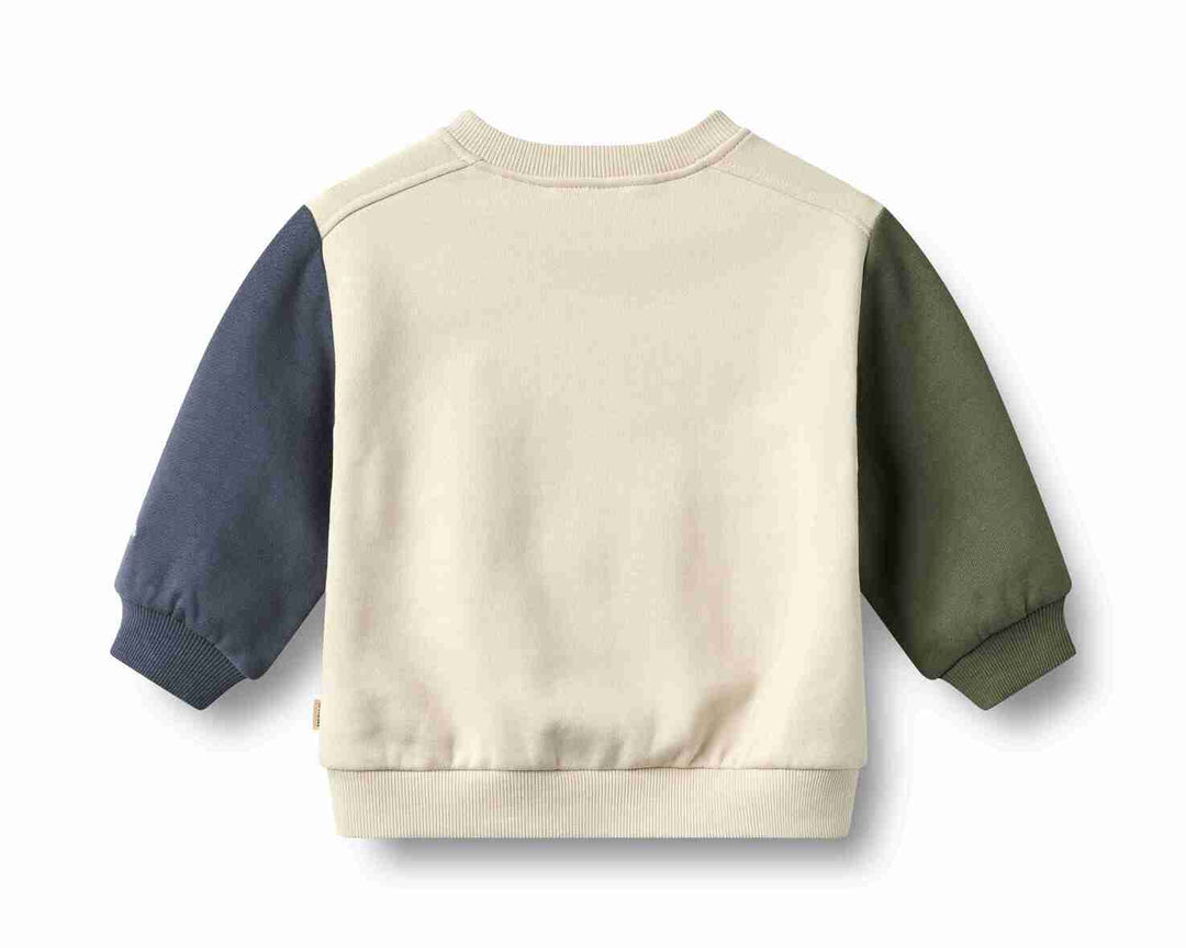 6330-672 SWEATSHIRT L/S ELLIOT EMBROIDERY - OFFWHITE