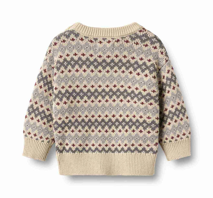 6531-560 JACQUARD PULLOVER HARLOW - FLINT