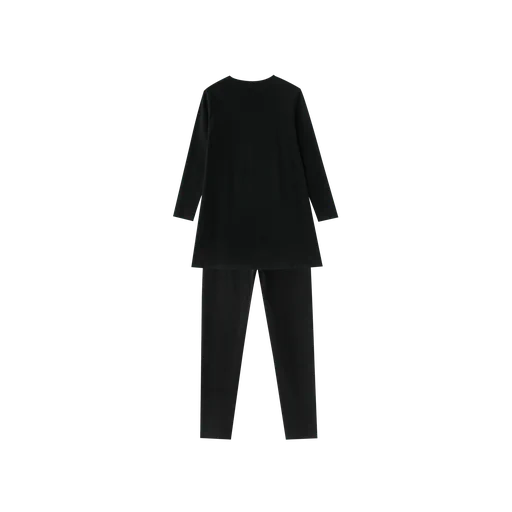 SCRIBBLED PARIS NIGHTSHIRT-BLACK