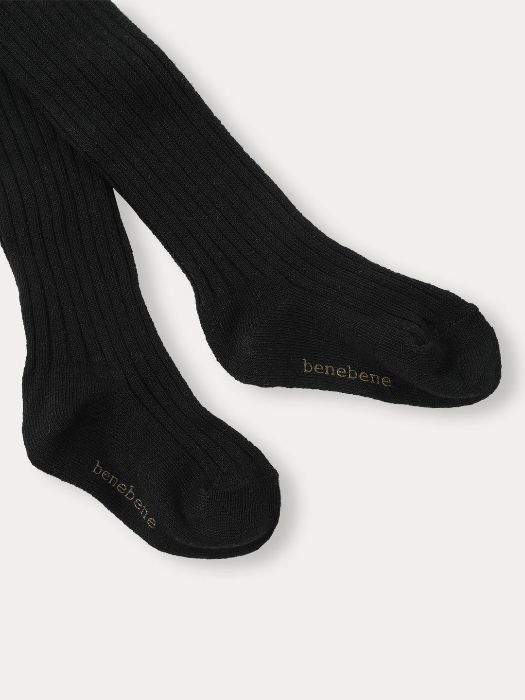 A)BABY)Cozy Ribbed Tights-Black