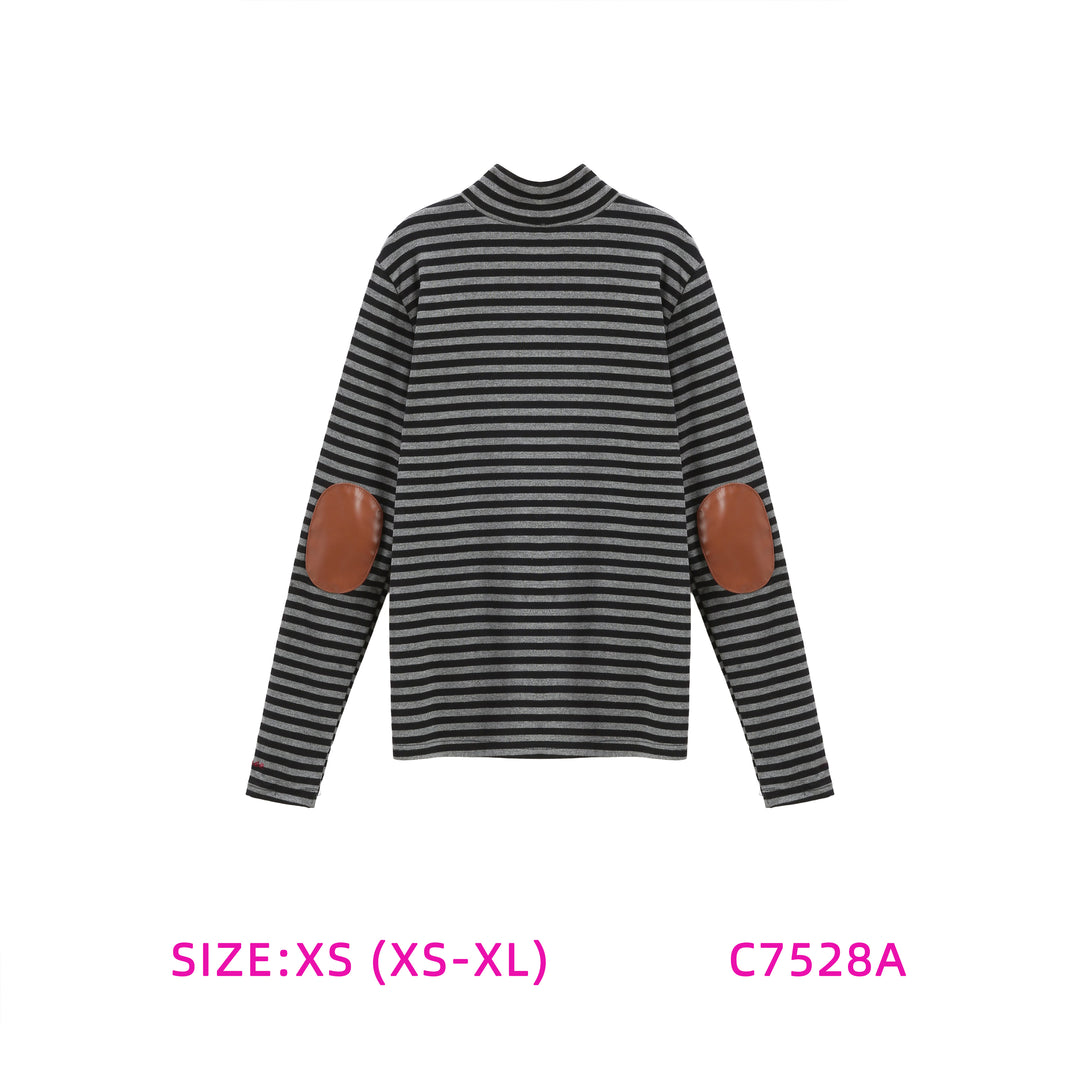 C7528A-STRIPED TURTLENECK