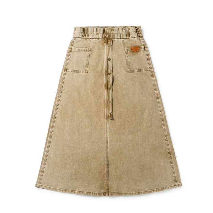 SS804AMidi - Denim Skirt- M Desert Denim