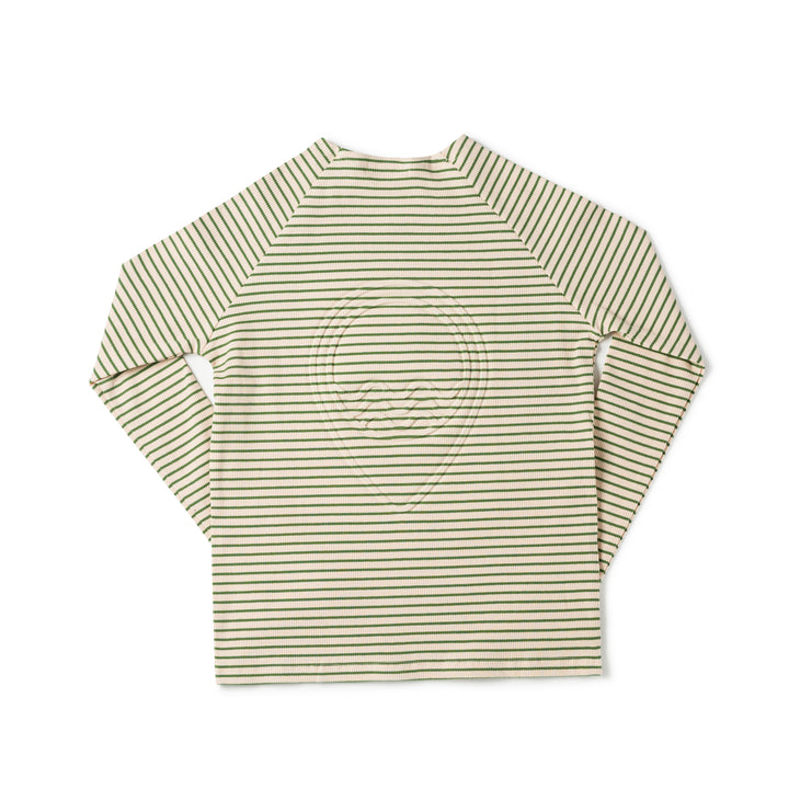 SS805E - Teen Crew Green Stripe