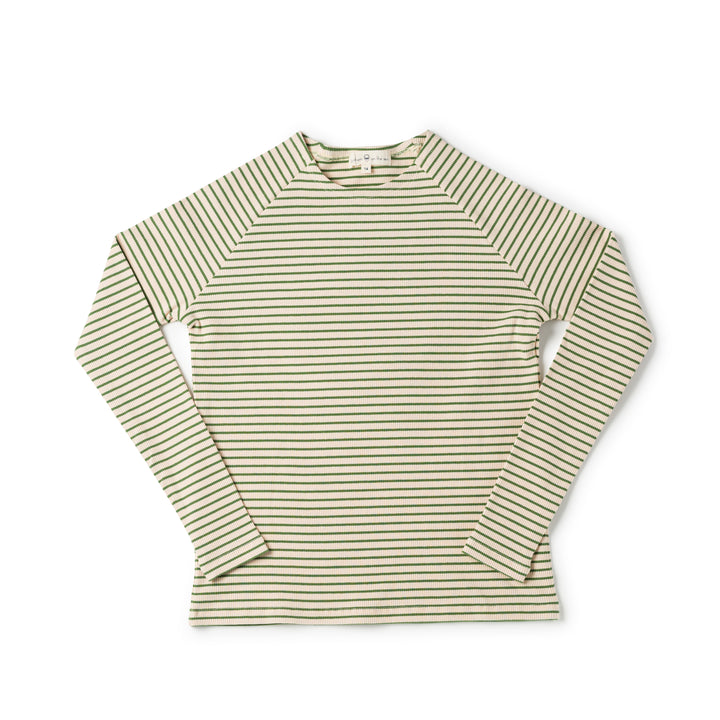 SS805E - Teen Crew Green Stripe