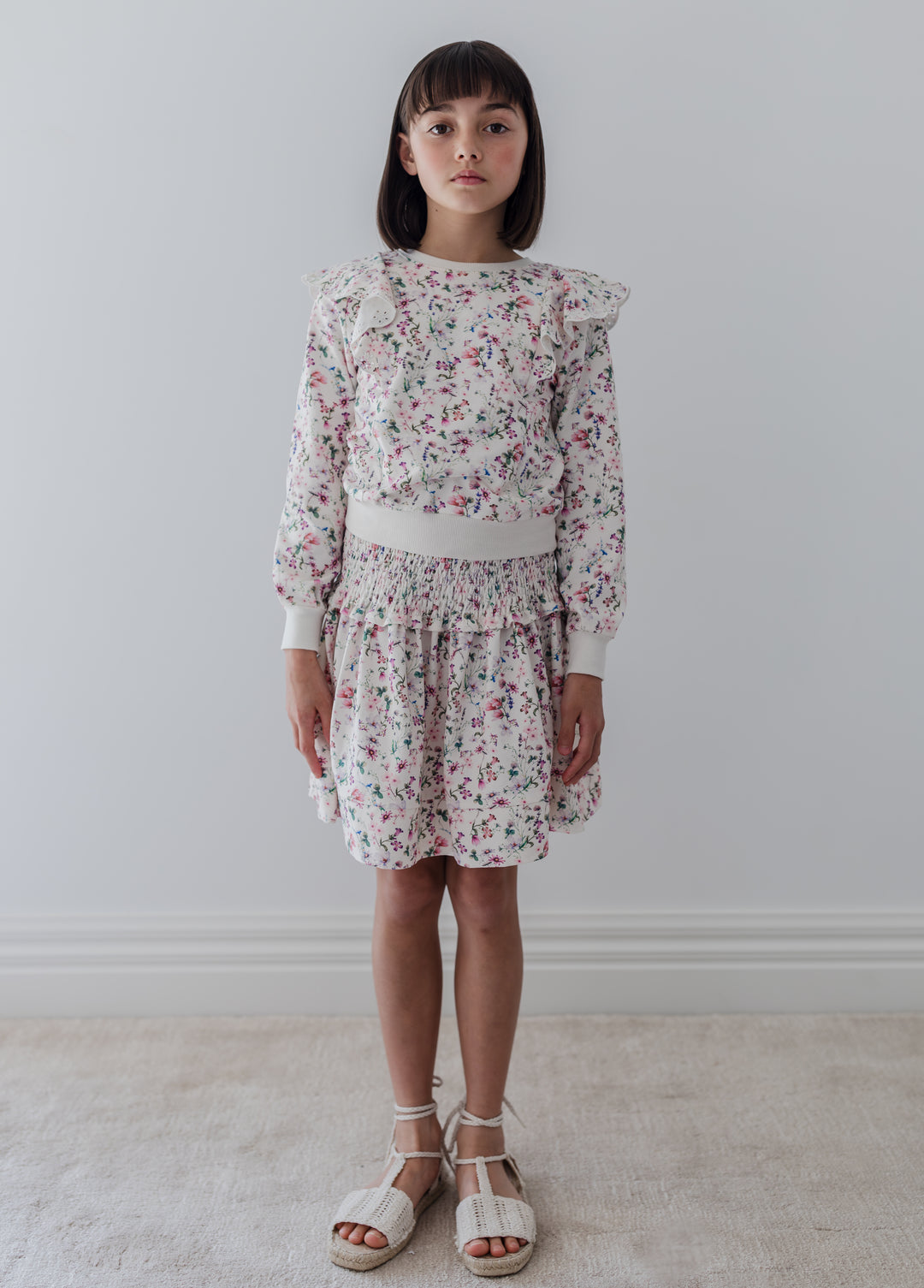 8236T-WHISPY FLORAL PRINT SWEAT TOP