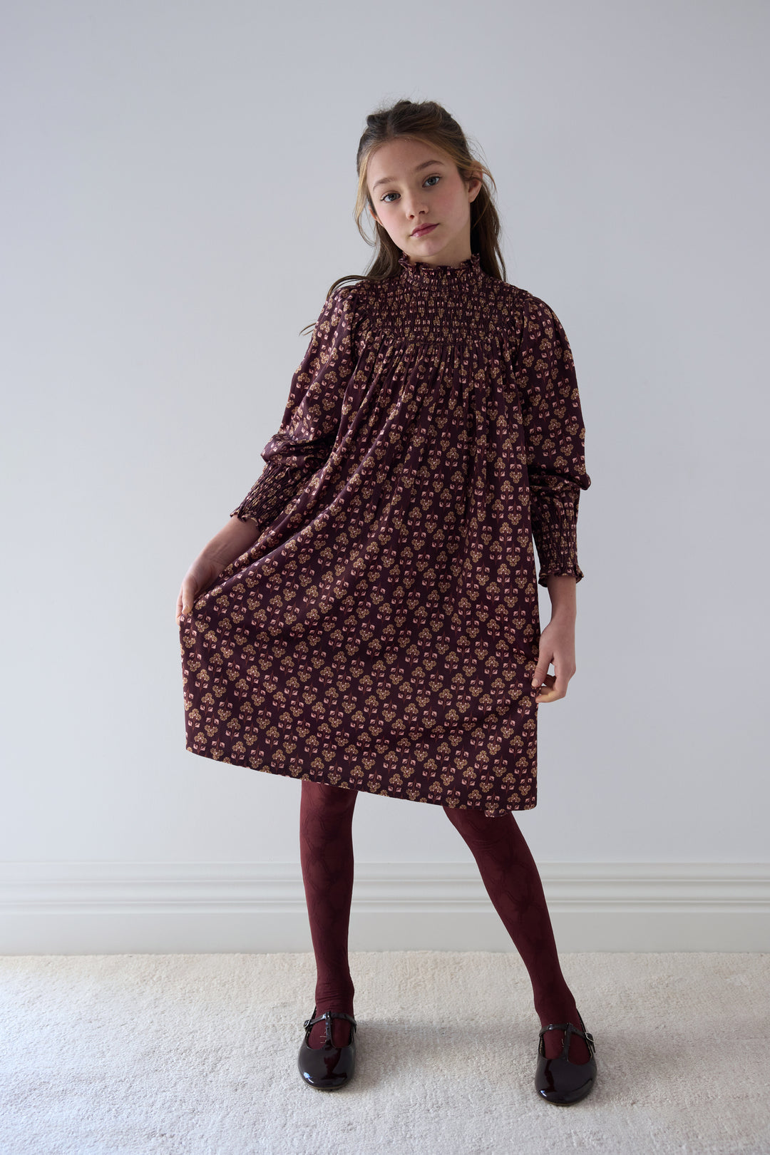 8253D Wallpaper Printed Cord Dress - Wallpaper Print