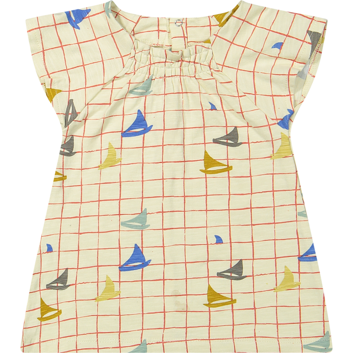 DRESS ALINE-Boat AOP