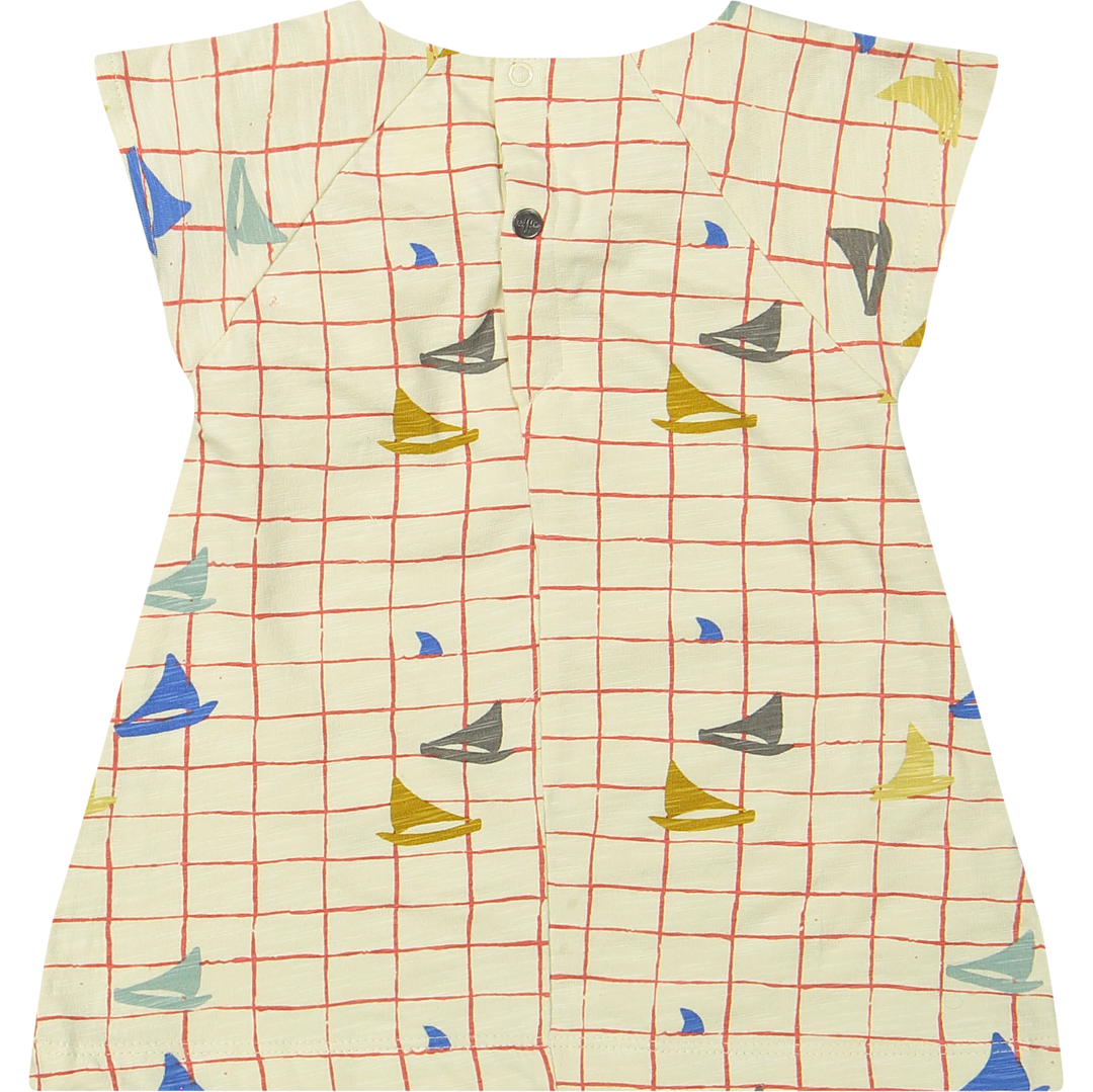 DRESS ALINE-Boat AOP