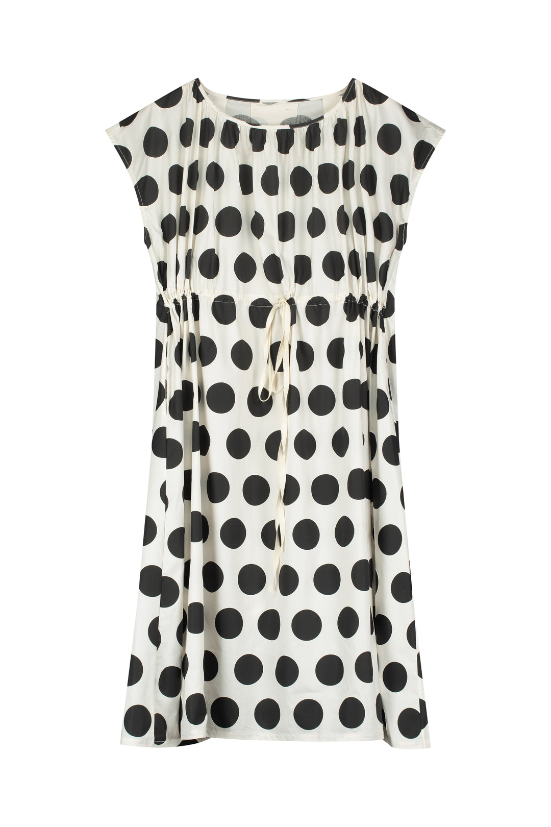 polka dot dress cream and black Beige Tulle Polka Dot Midi Dress - All Dresses