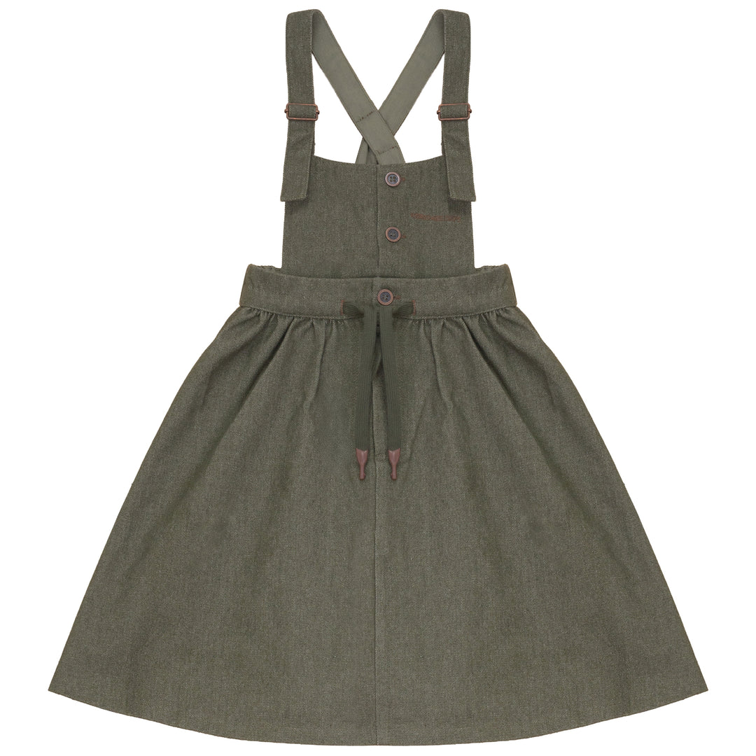 A2700GN GIRL HERITAGE DRESS-Green