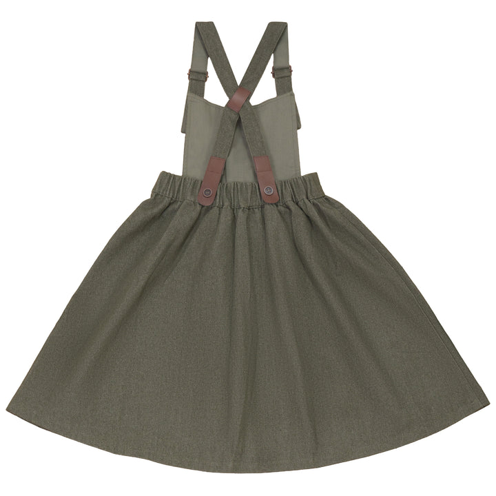 A2700GN GIRL HERITAGE DRESS-Green