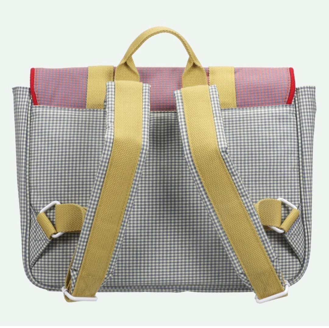 1802371 Schoolbag - Gingham Midnight/Moon