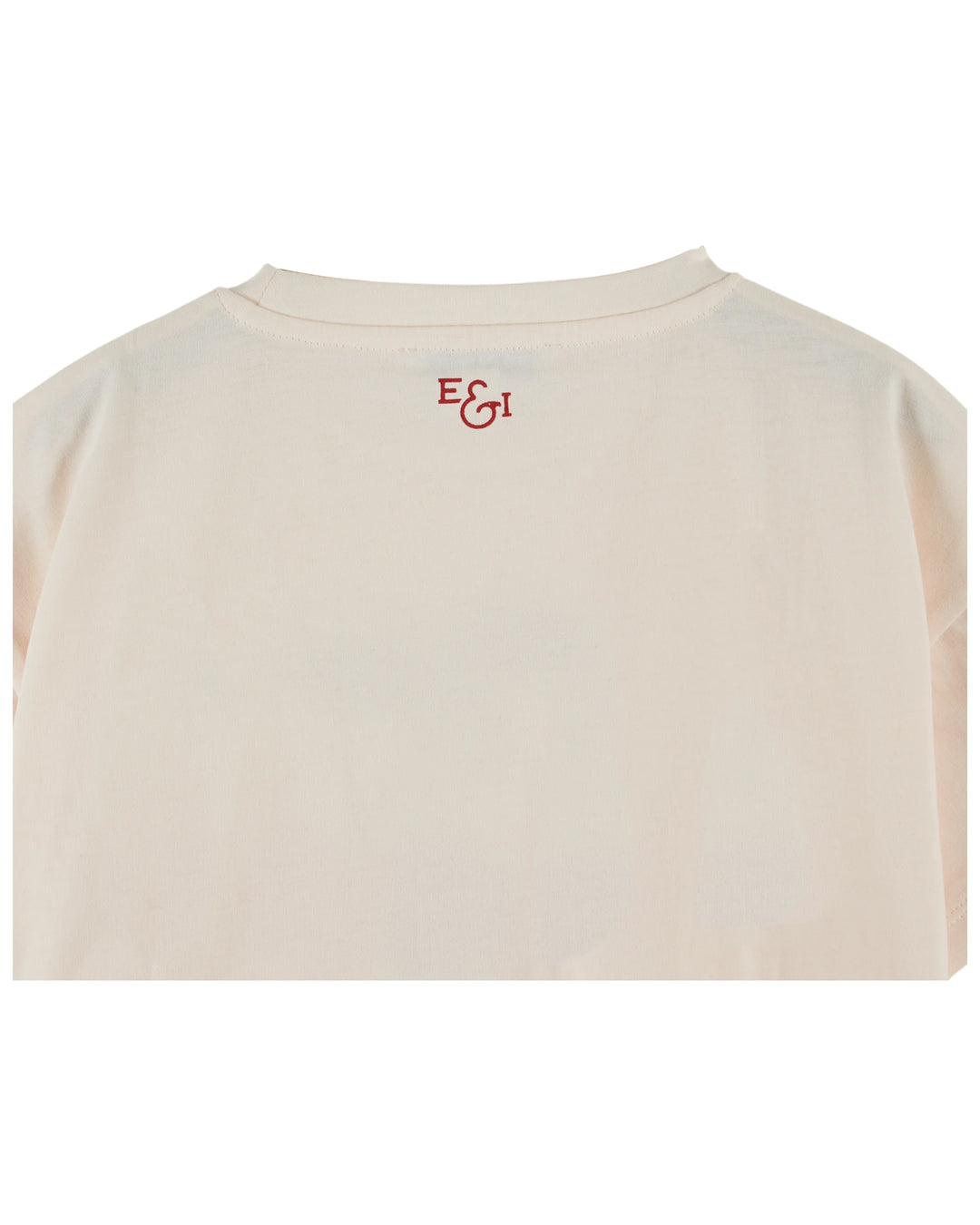 AD015 TEE SHIRT PICOTE IMPRIME PLACE FRUIT - CREME