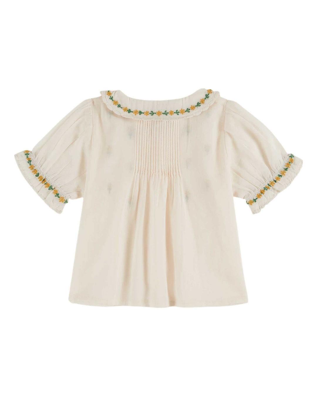 AD041 BLOUSE BRODEE - CREME